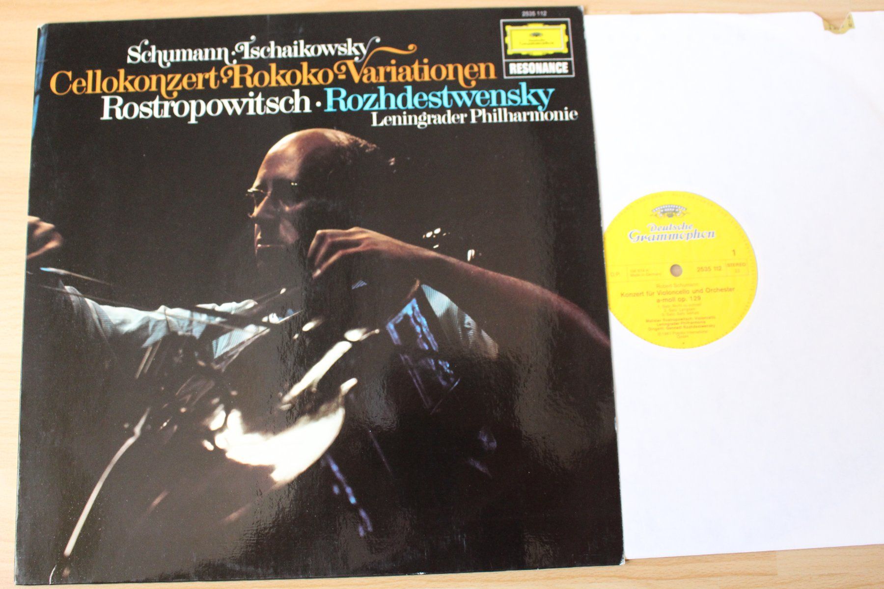 Schallplatten: Schumann, Tschaikowsky: Cellowerke - Rostropowitsch☯️ – Gebraucht aus Möriken AG von Klassikschallplatten