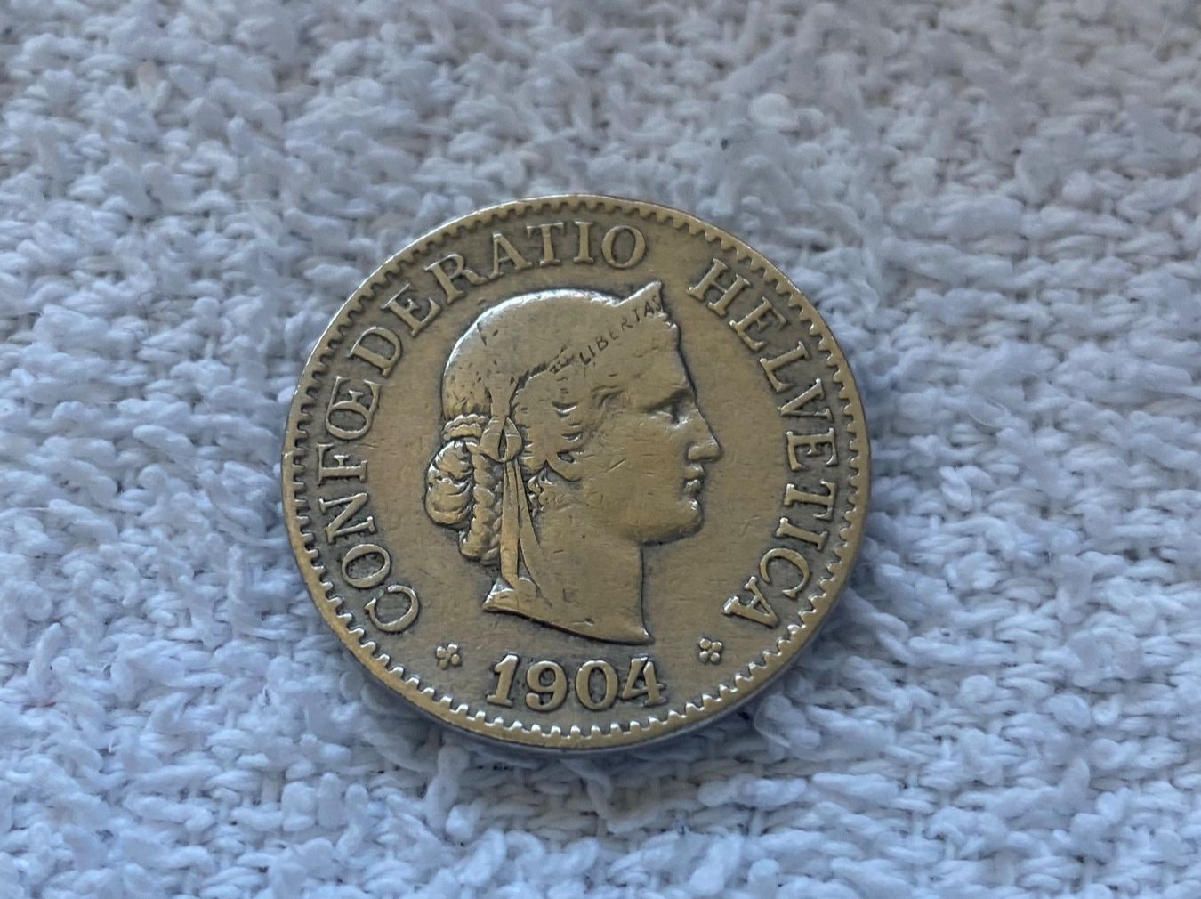 Tutti le monete: 10 centimes/rappen 1904 – Usato da Nyon venduto da Ilmi09