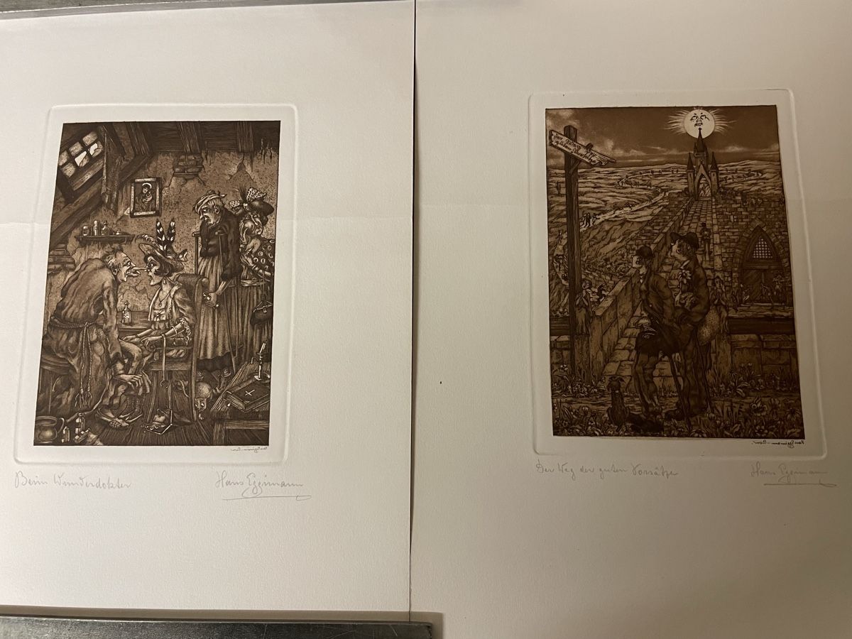 Posters & Illustrations: Hans Eggimann, 4 Radierungen – D'occasion à Hindelbank par chinok01 1