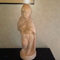 Très belle grand statue en terre cuite