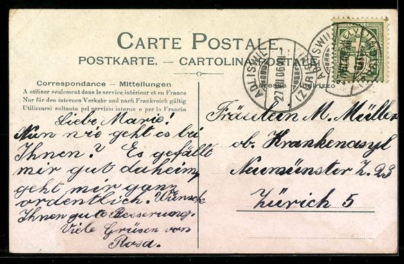 Cartoline postali: Adliswil, Teilansicht mit kath. Kirche – Usato da Berlin venduto da bartko-reher 1