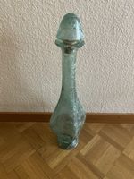 Vintage Glasflasche / Dekoflasche mit speziellem Design