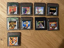 Nintendo Game Boy Color – 9 Spiele – Duke Nukem, Spider-Man