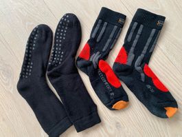 Wander- & Antirutsch-Socken, 2 Paar, Gr. 35-38