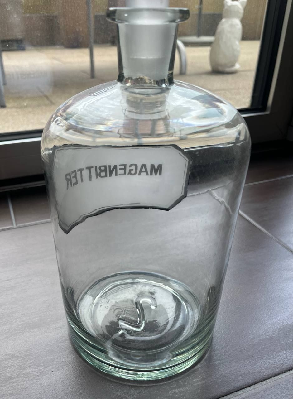 Accessori da laboratorio: Alte Apothekerflasche Magenbitter leer – Usato da Luzern venduto da kunstundmehr 1