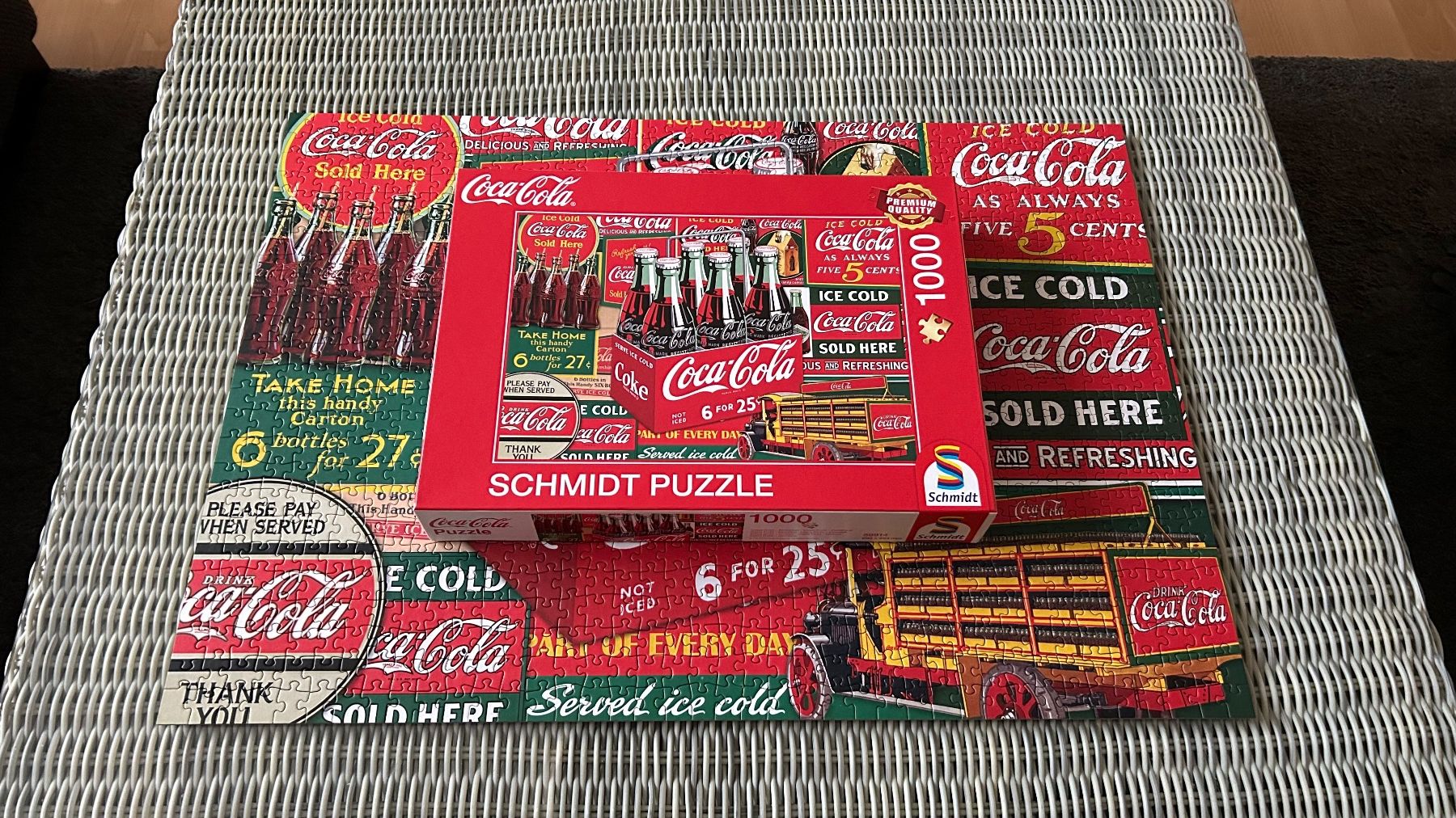 Puzzles: Schmidt Puzzle Coca Cola – 1000 Teile – Gebraucht aus Müllheim Dorf von jeney9 1