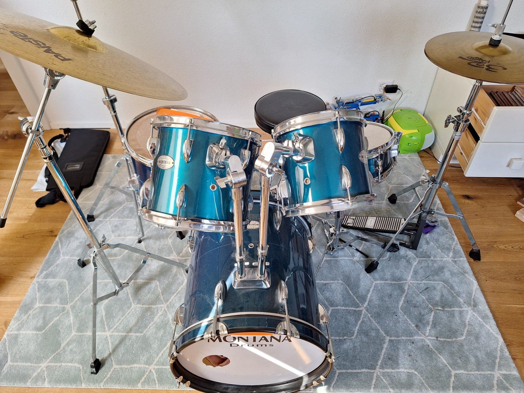 Strumenti musicali: Montana Kinder Schlagzeug, ideales Starterset – Usato da Buch am Irchel venduto da Whitewulf 1