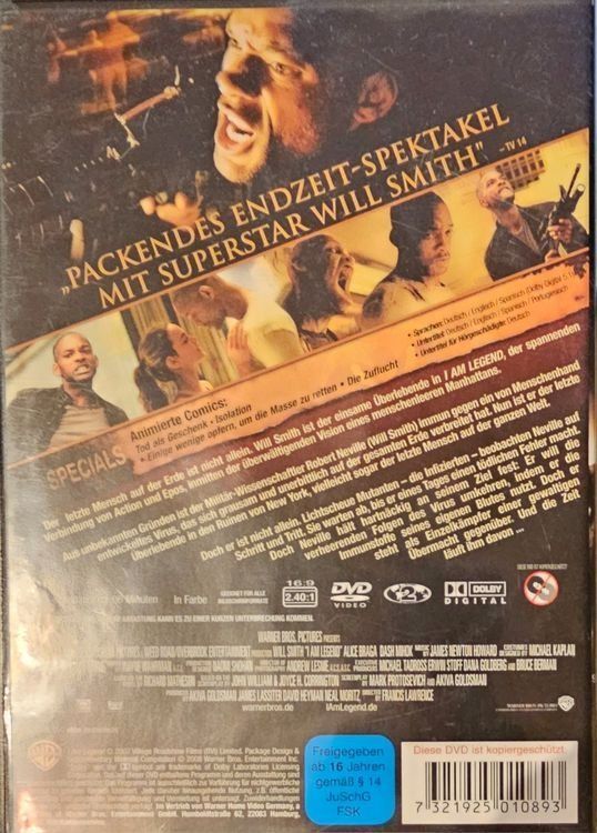 Alle DVDs: I Am Legend – Gebraucht aus Wahlen b. Laufen von Cg10 1