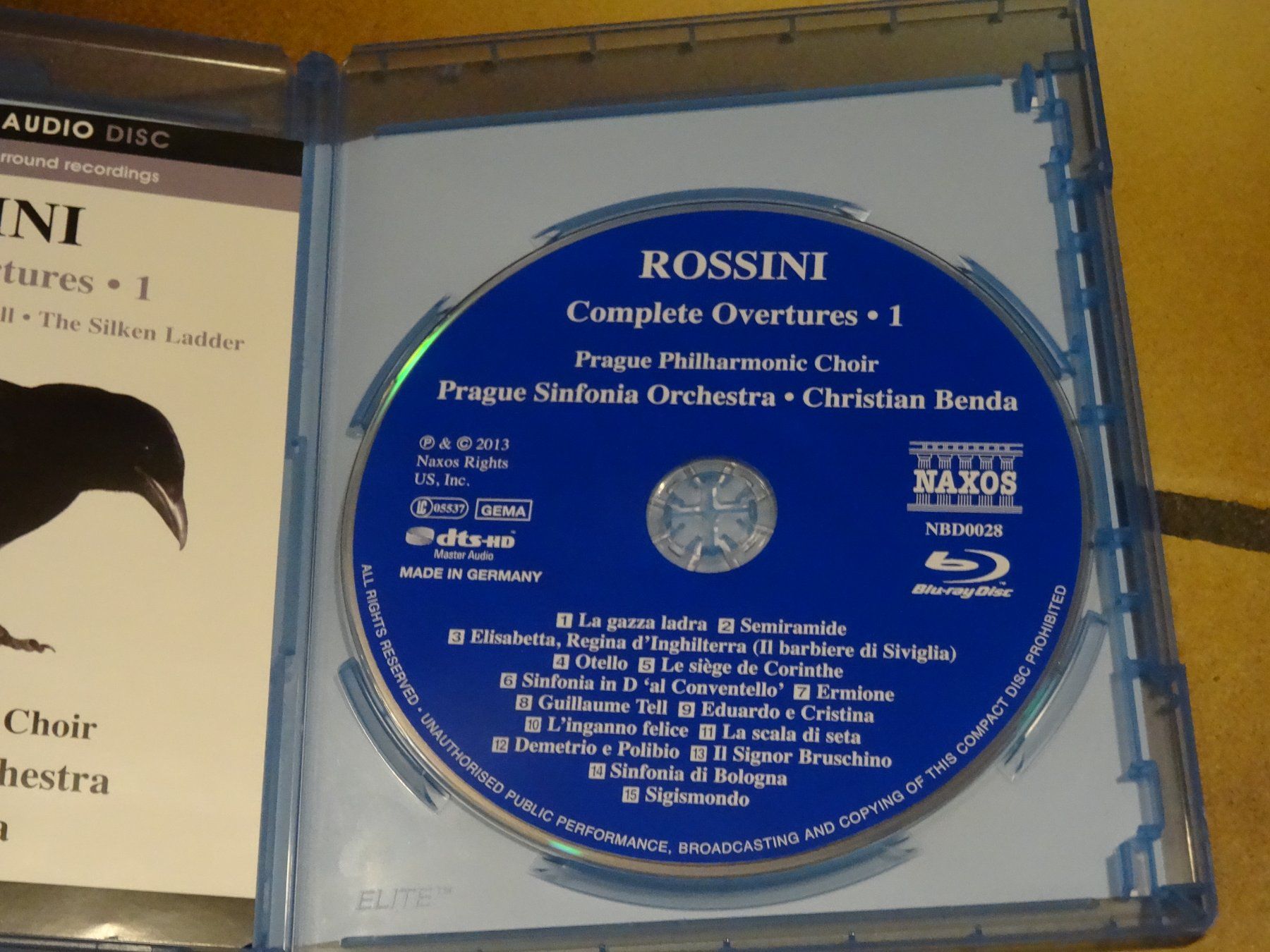 Tutti i DVDs: Rossini Complete Overtures 1 Blu-ray – Usato da Olten venduto da Disc-Ausverkauf 1