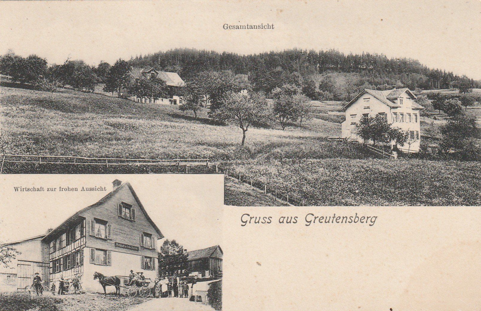 Cartoline postali: Greutersberg mit Restaurant Frohe Aussicht – Usato da Rorschacherberg venduto da fratovi2