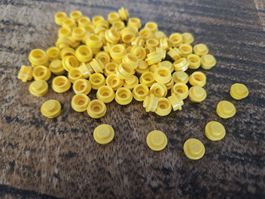 lego 4073 lot de 100 pièces Yellow Plate, Round 1 x 1