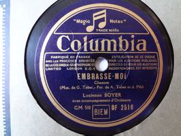 Lot de 8 disques 78 tours de Lucienne Boyer - (Lot 13)