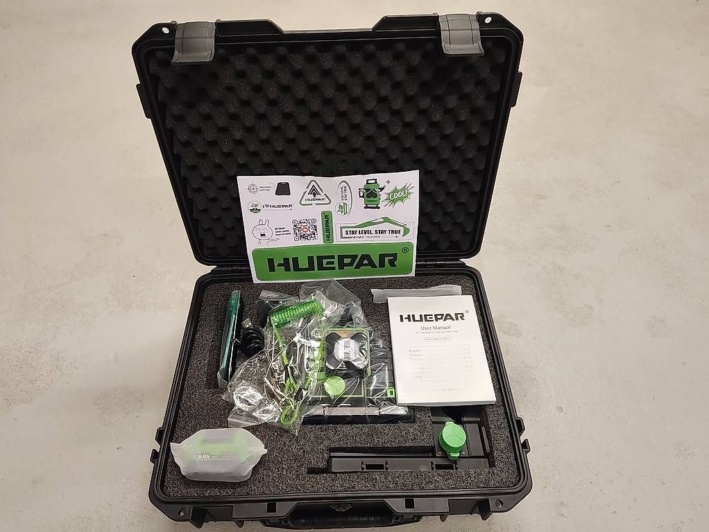 Misurare: Laser-Nivelliergerät Huepar W03CG mit Bluetooth – Nuovo e nell'imballaggio originale da St.Gallen venduto da becks0815