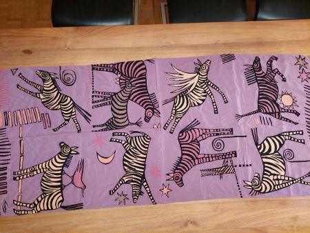 Seidenfoulard von Smoothly Bird 97, made in switzerland