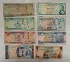 8 Banknoten von schönen Inseln