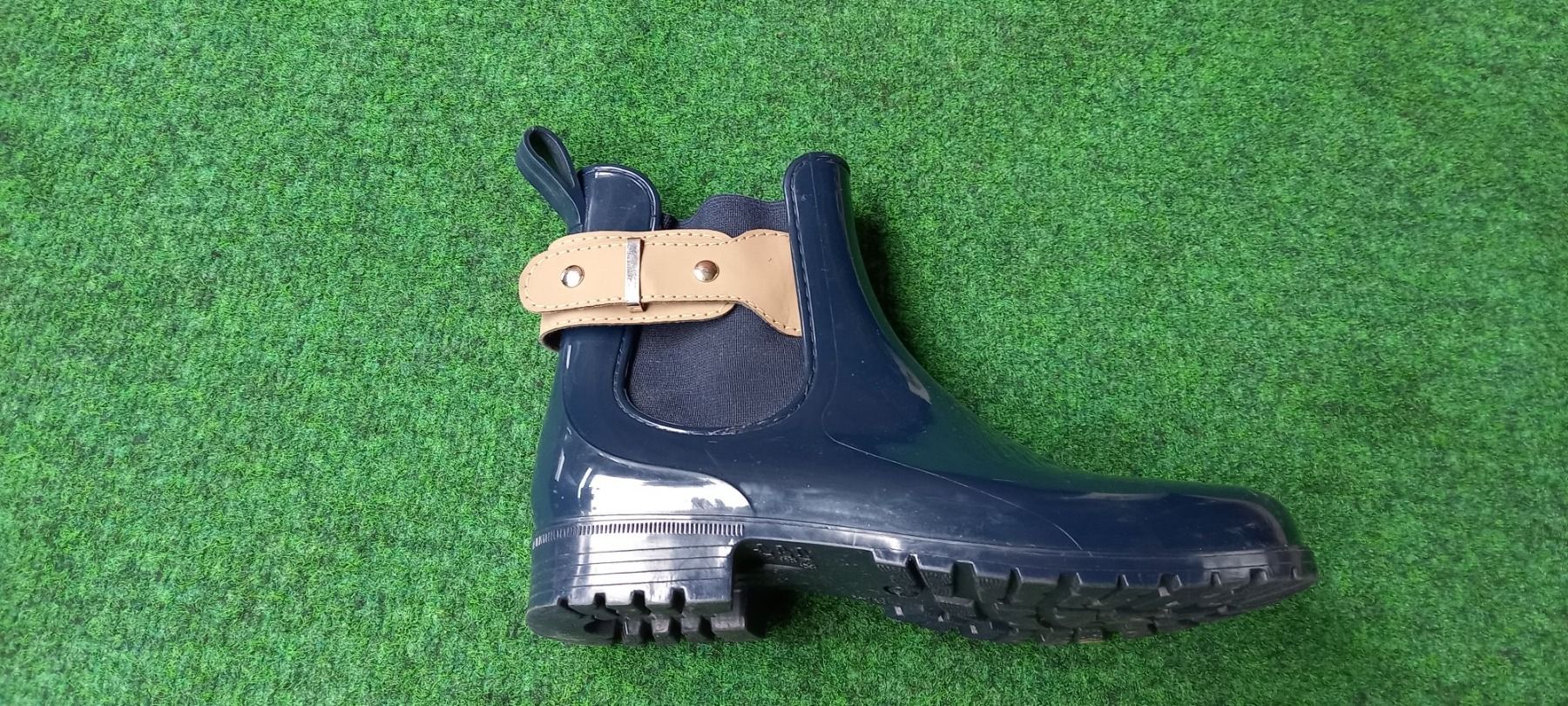 Scarpe da donna: 1paar blaue Damen Regenstiefel – Usato da Frick venduto da sika1960