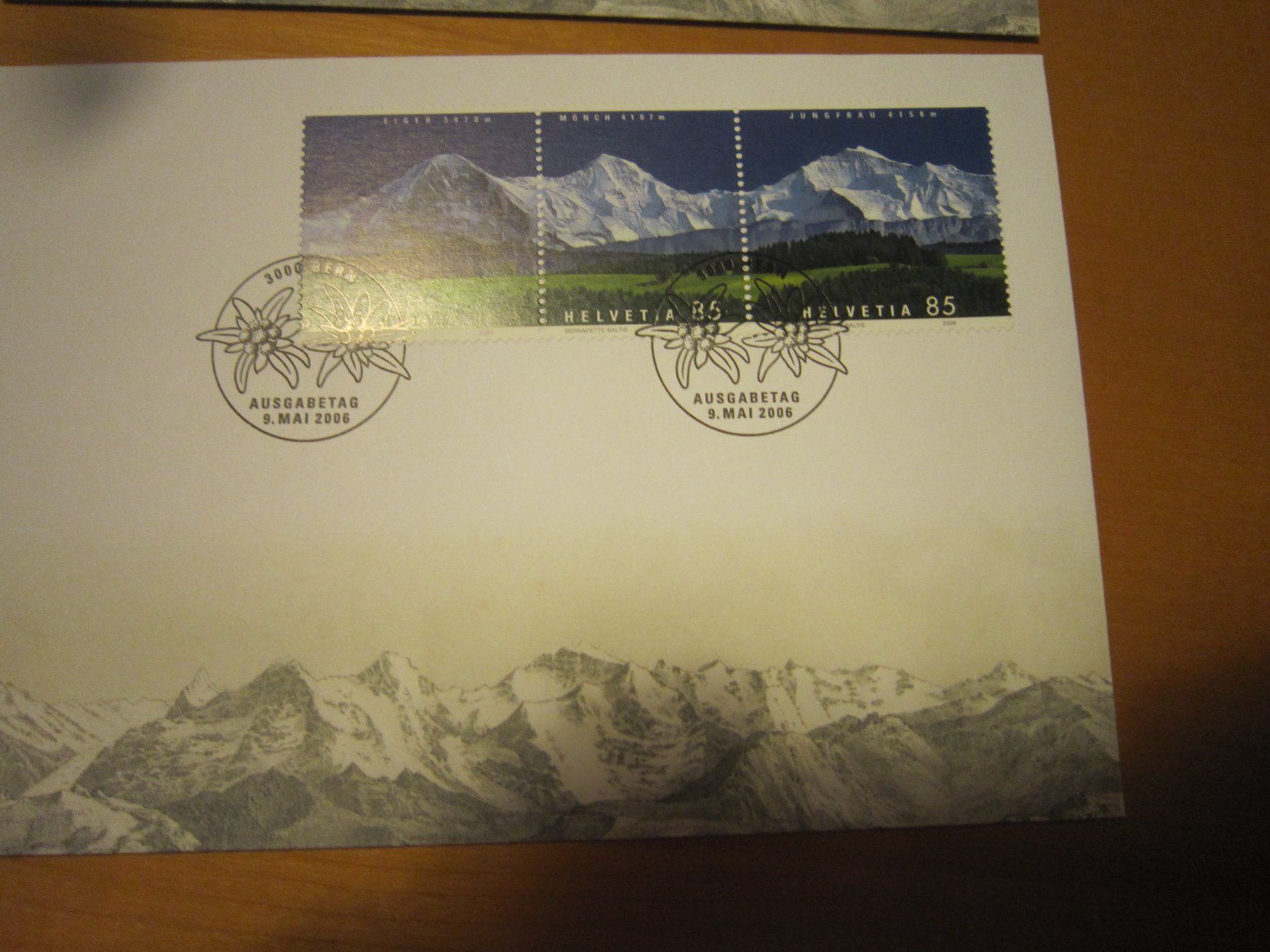 Alle Briefmarken: CH 2006 FDC Jungfrau Block 2 verschiden und einzeln – Gebraucht aus Gordola von Polentaefung 2