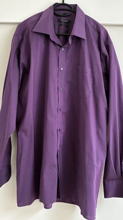 Hemd, Herren, Jupiter, Gr. XL, 44, violett, Top Zustand