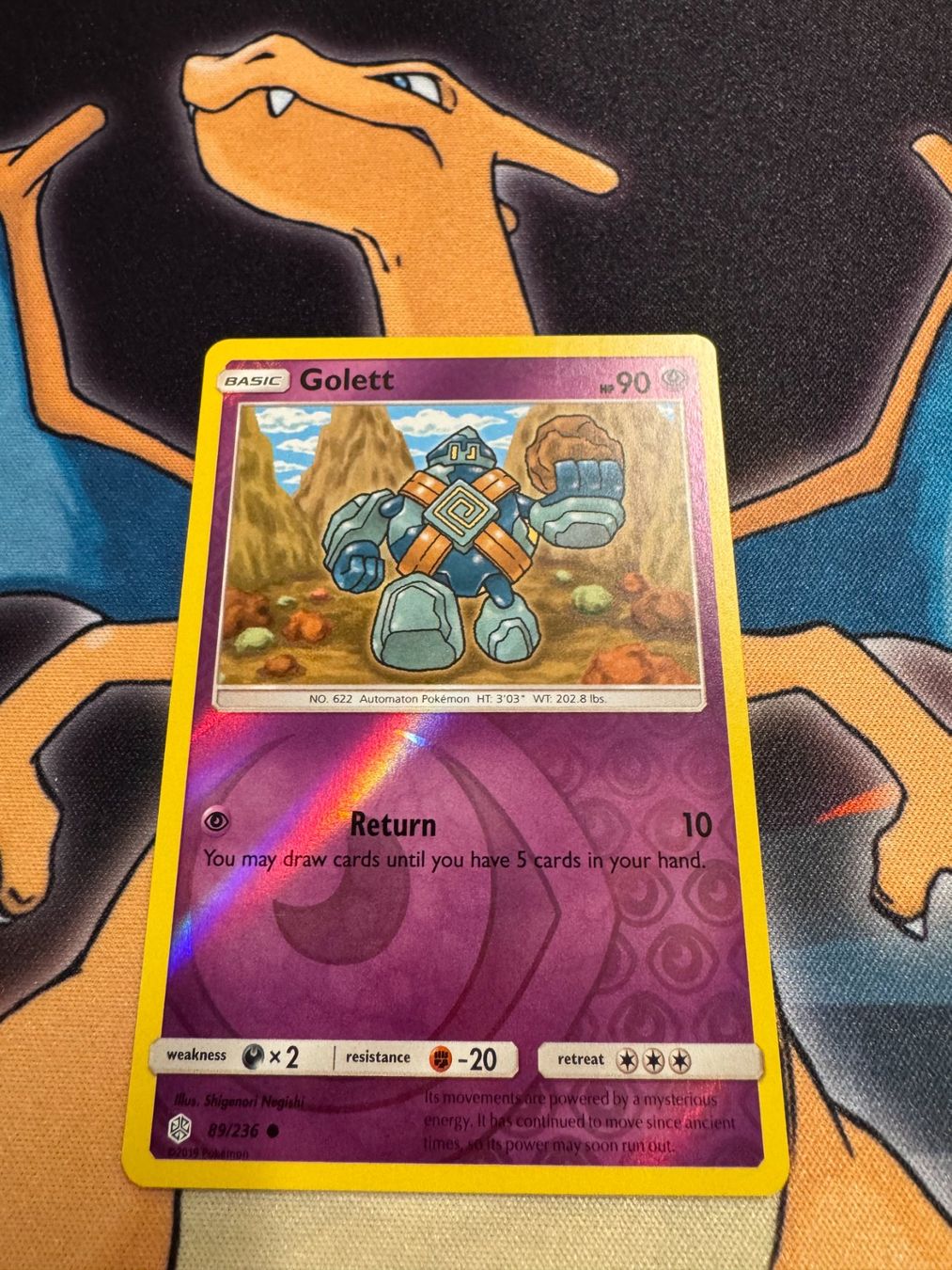 Pokémon Cartes à collectionner: Golett (CEC 89) - Reverse Holo - Cosmic Eclipse – Neuf (Voir description) à Bülach par Pfrenzel