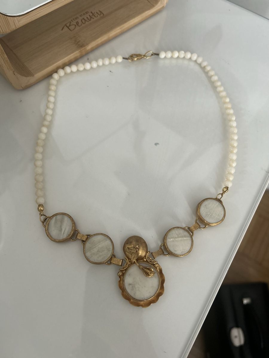 Catenine: Perlmutt Design Kette Wie Neu – Nuovo (secondo la descrizione) da St. Gallen venduto da avl_k5my