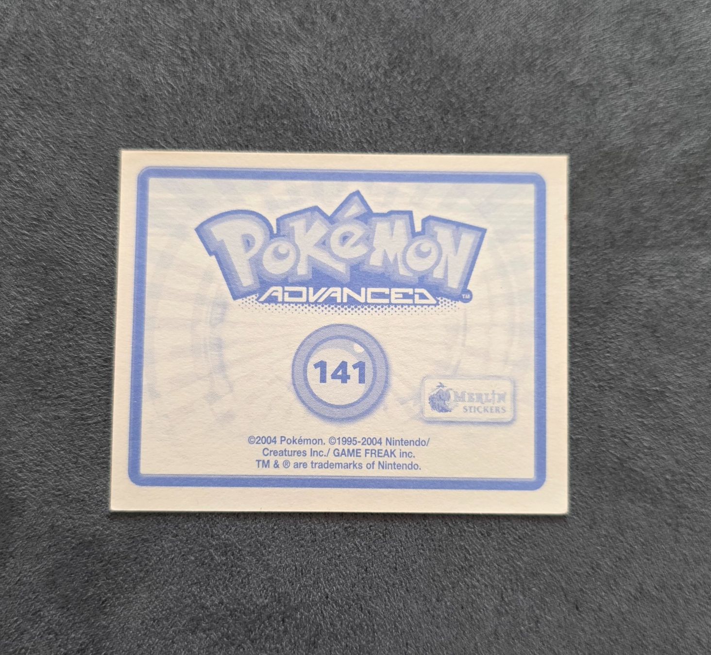 Pokémon Carte collezionabili: Pokémon Advanced Merlin Sticker Topps selten – Nuovo (secondo la descrizione) da Roggwil BE venduto da S_Cards 1