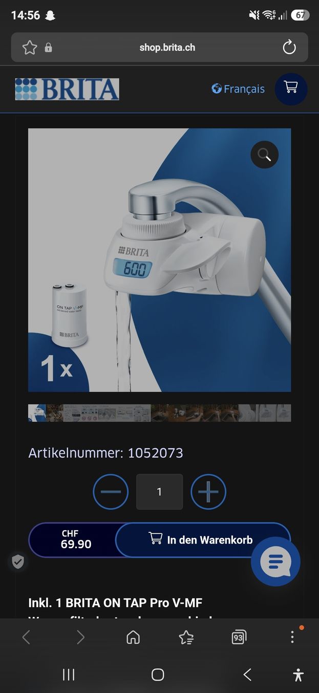 Installations sanitaires: Brita On Tap – Neuf avec emballage d'origine à Solothurn par _Buy_it 2