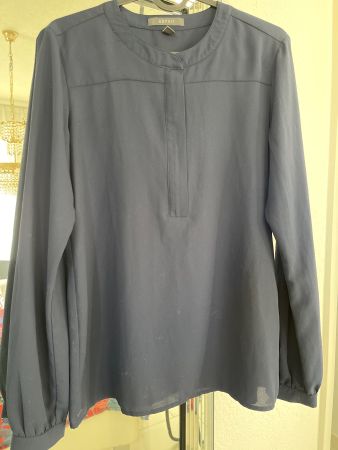 Esprit Damen Bluse, Grösse 36, Dunkelblau - Top Zustand!