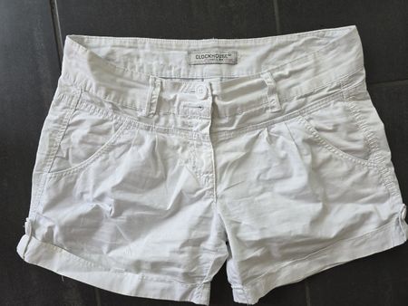 Clockhouse Sommer-Shorts, weiss, Gr. 38