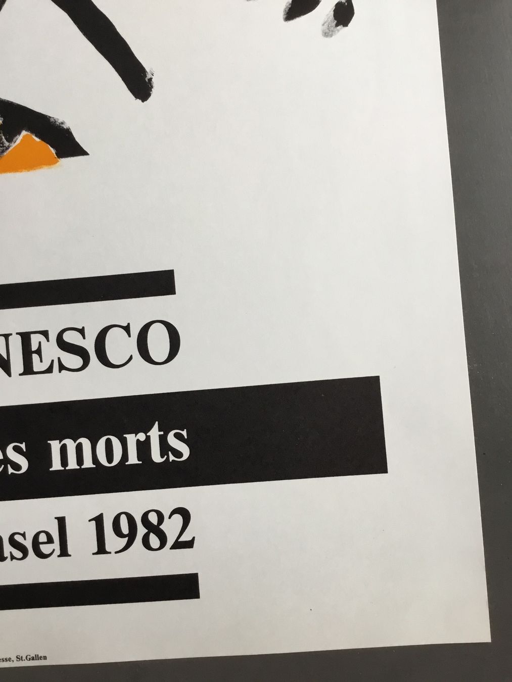 Grafica & Litografie: Ionesco Eugène Original-Lithografie, Stadttheater Basel 1982 – Usato da Eggersriet venduto da Wiese61 6