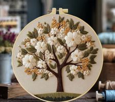 DIY-Stickerei-Set-Blumenbaum-Geschenk-Dekoration-Sticken