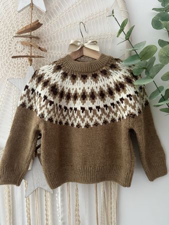 ZARA Winter Strickpullover mit Muster, Gr. 98 *NEU