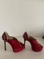 Rote Wildleder High Heels von Benci Brother, Gr. 36, Neu