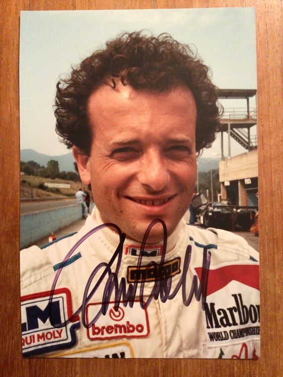 Mauro Baldi original Autogramm Porsche 962C Racing 1987 (Gebraucht) in ...