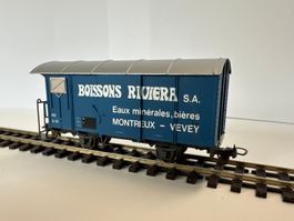 Bemo - MOB Gk 518 - Gedeckter Güterwagen "Boissons Riviera"