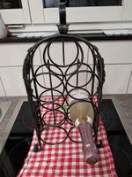 Weinregal aus Metall, Vintage-Look für 7 Flaschen Wein