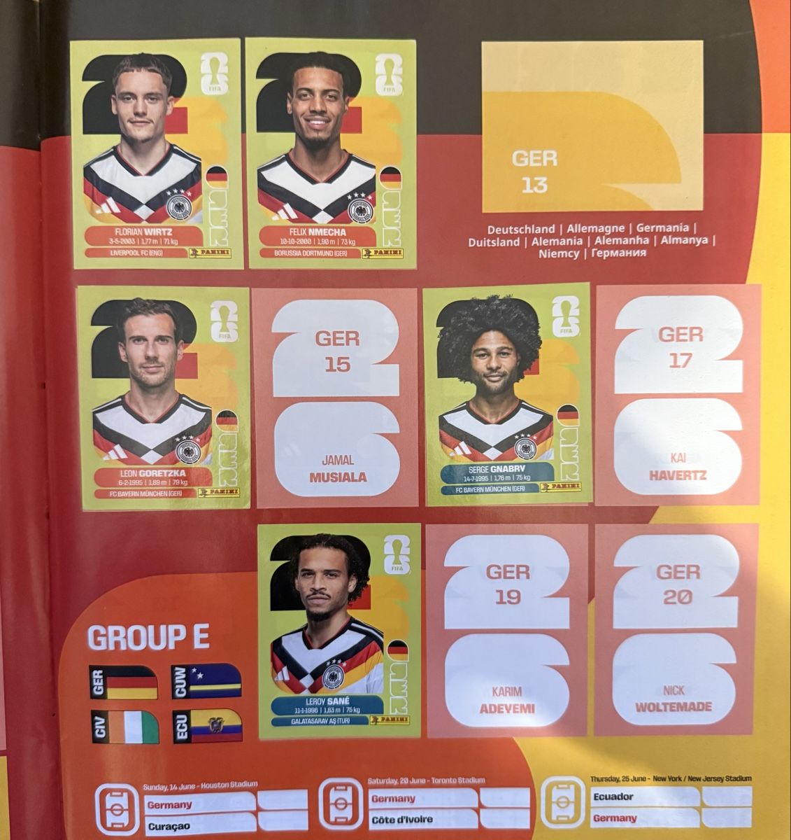 Panini Carte collezionabili: Panini 2026 WM – Nuovo (secondo la descrizione) da Belp venduto da lev_nyy5 5