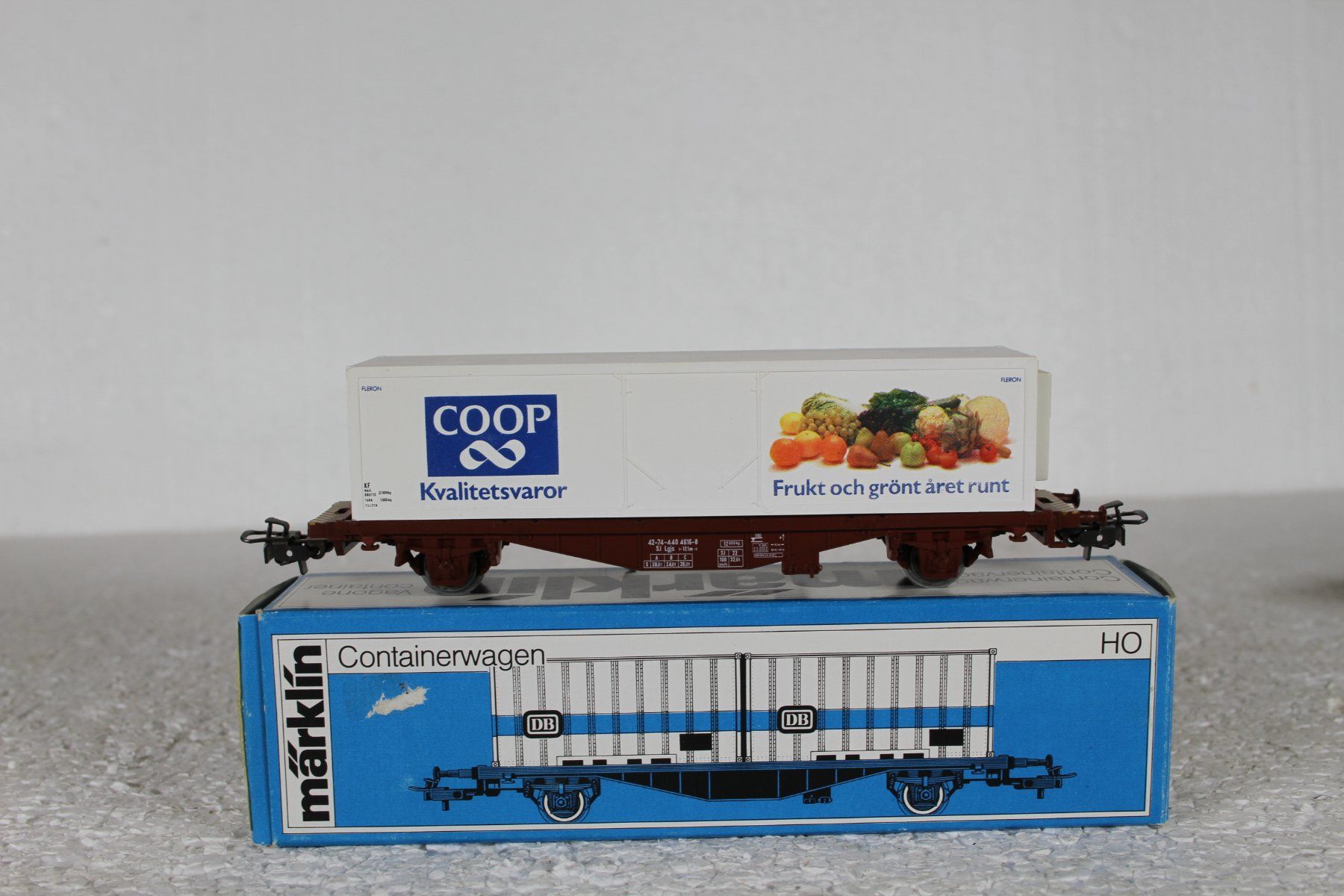 Märklin Modellini di ferrovie: Märklin 4673 SJ  COOP Güterwagen – Usato da Triesen venduto da cor_62ts
