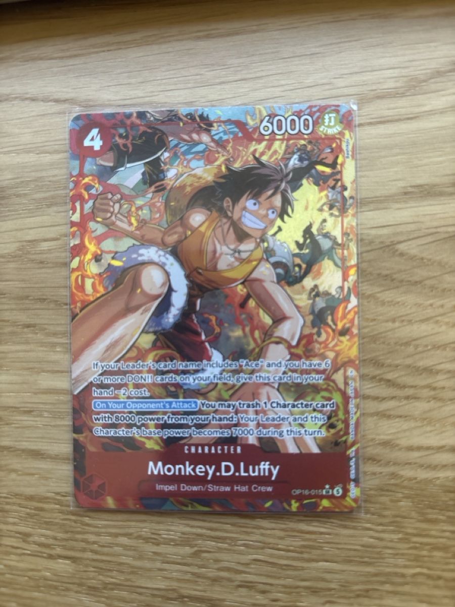 Bandai Carte collezionabili: One Piece - Monkey D. Luffy OP16-015 SR AA - EN – Nuovo e nell'imballaggio originale da steinhausen venduto da pat_nc2x