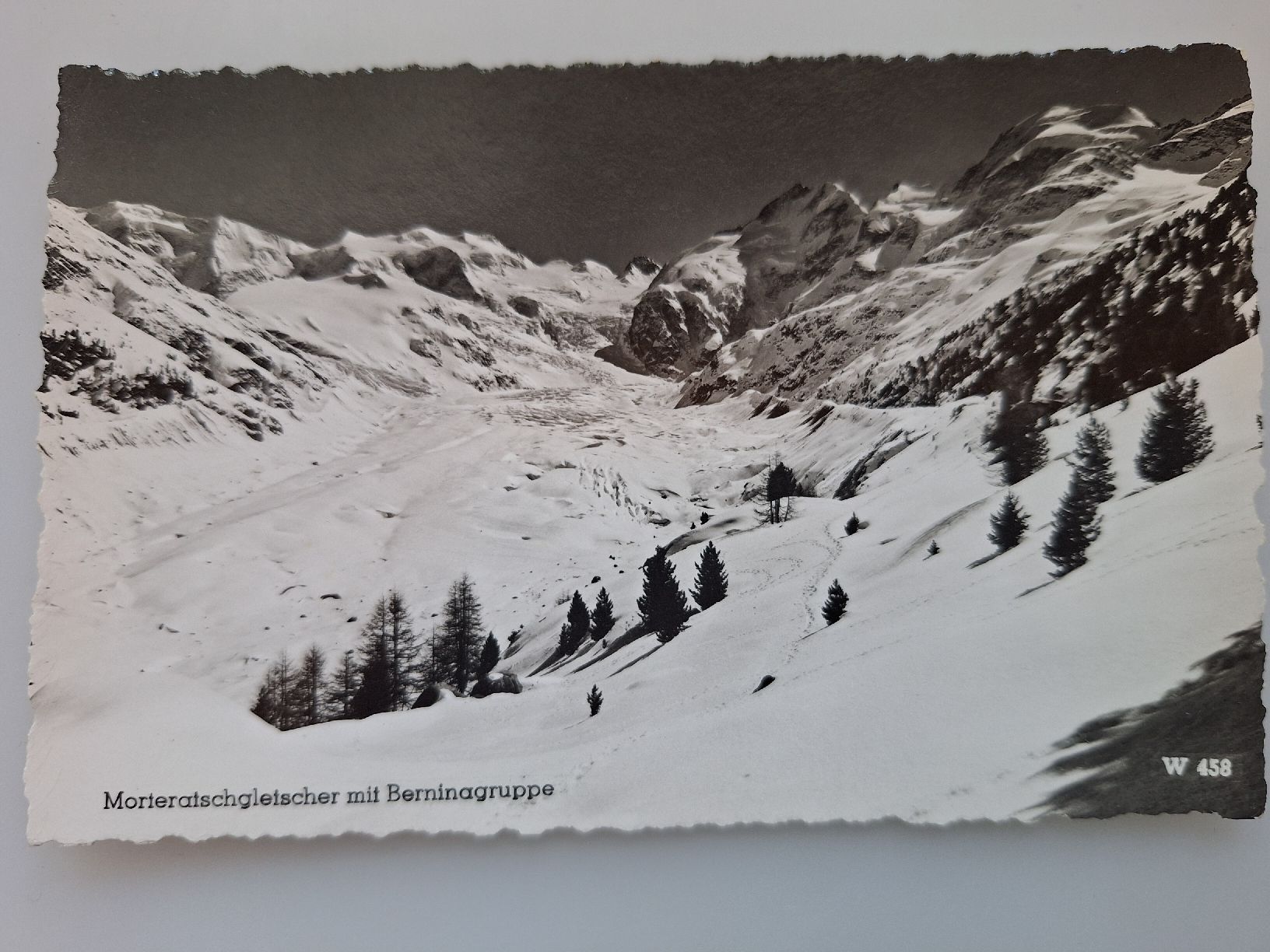 Cartoline postali: Morteratschgletscher mit Berninagruppe – Usato da Sargans venduto da nicsam1815