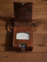 Elmes Messgerät Ohmmeter Leder Etui Vintage gebraucht