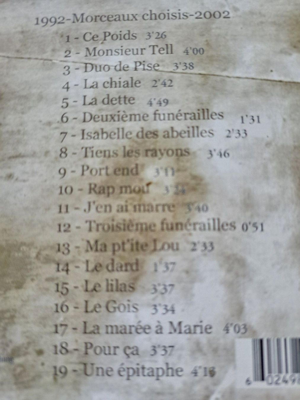 CDs: Cd Marcel Kanche - Dix saisons sous les paupières  – D'occasion à Pully par bro_n52j 2