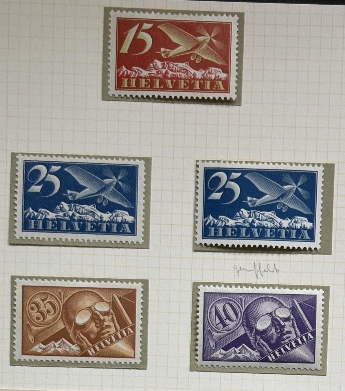 Tutti i francobolli: FLUGPOST BRIEFMARKEN – Usato da Ostermundigen venduto da Heavenmaus75 1