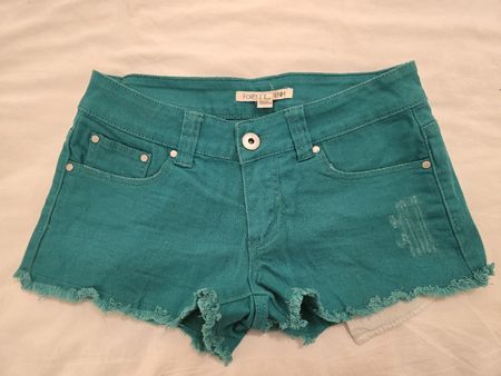 Short en jean vert Forever21