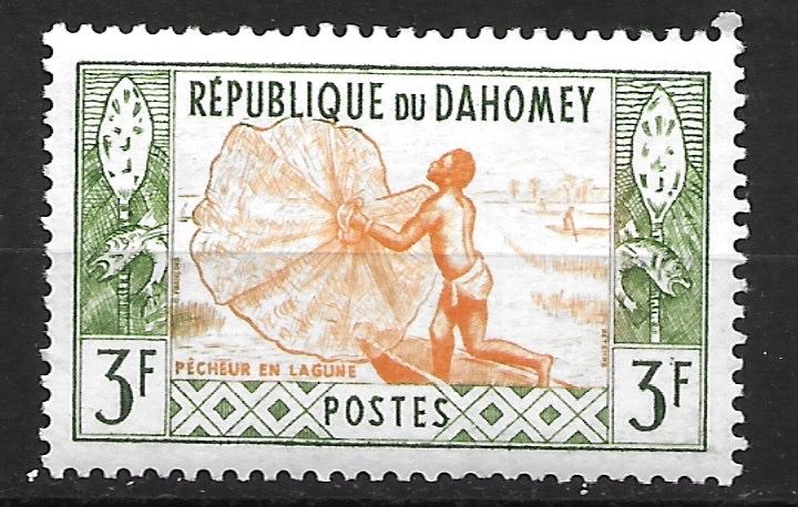 Tutti i francobolli: Dahomey 1961: Fischer – Usato da Zürich venduto da Rainstamps
