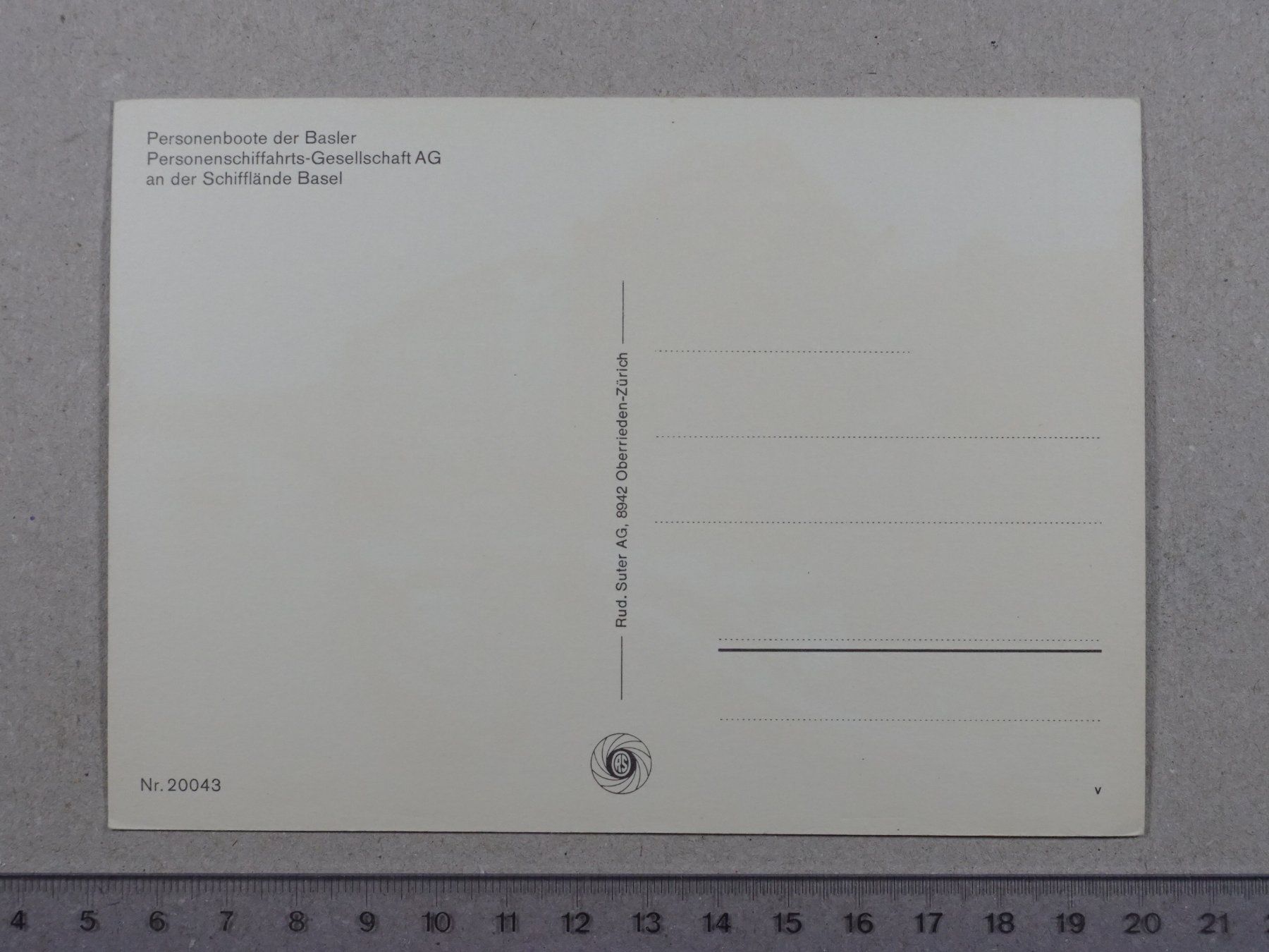 Cartoline postali: Basel, Schiff, Schifflände, Personenboote – Usato da Lenzburg venduto da fh1 1