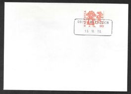 Brief Aushilfsstempel 8875 OBSTALDEN 15.VI.78 (GL)