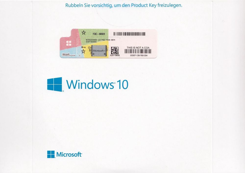 Windows 10 German PRO (Neu und originalverpackt) in Granges-Paccot für ...