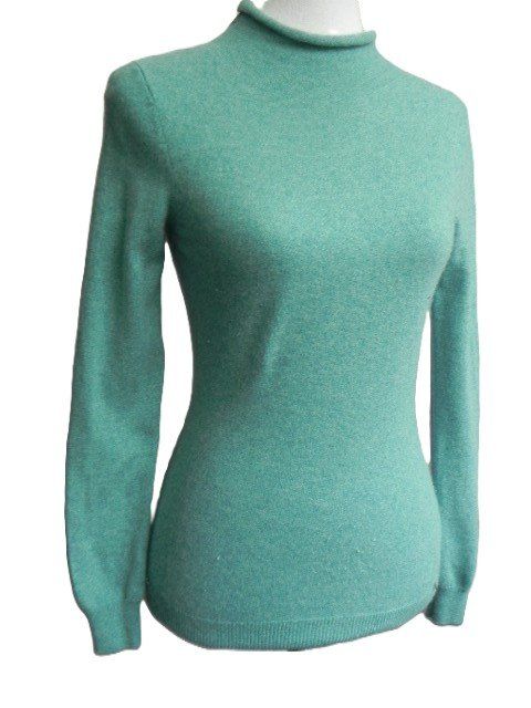 Pullover & Sweatshirts: ca Gr. 34 36 Kaschmir Pulli grünlich-hellbau Farbton s.Masse – Gebraucht aus Basel von FRAU.ZAUBER.MOND