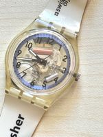 Swatch Triathlon Finisher Uhr transparent Automatik 1994 gut