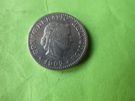 Schweiz 1907, 20 Rappen